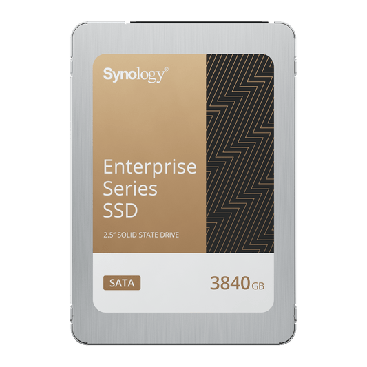 SSD SATA de 2,5" Serie Enterprise |  3840 GB | Alto Rendimiento Estable | Resistencia Empresarial | Protección de Datos Integral | Análisis de Vida Útil | Compatibilidad con Synology DSM | Garantía de 5 Años
