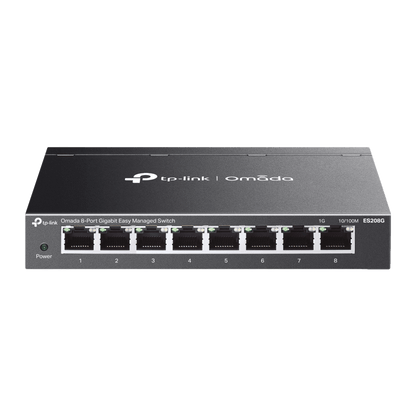 Switch Gestionado Easy Managed 8 Puertos Gigabit / 16 Gbps Capacidad / 11.9 Mpps Forwarding Rate / SDN Omada / VLAN 802.1Q / QoS / Gestión Cloud / Sin Ventilador