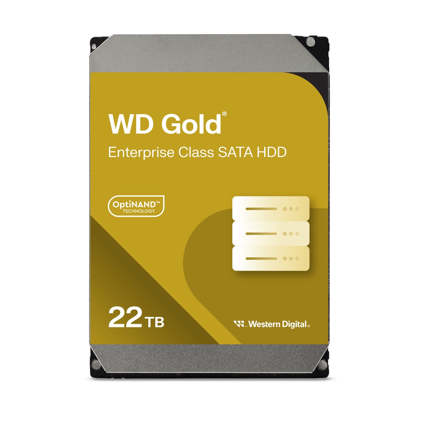 Disco Duro Empresarial WD Gold / SATA 6 Gb/s / 22 TB / 7200 RPM / Tecnología HelioSeal / ArmorCache / 5 Años Garantía / 2.5M Horas MTBF