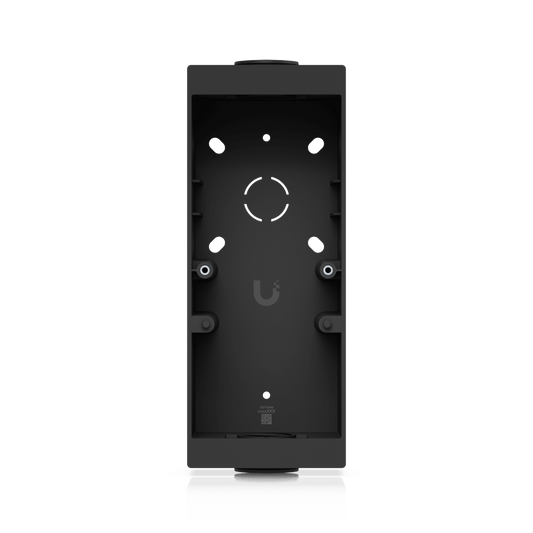 Caja de Conexión Color Negro para Lectores Profesionales UniFi Access y Doorbell, Montaje en Superficie Plana, Compatible con Conduit de 3/4”