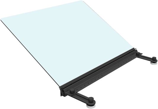 Deflector Superior Angulado para Rack Express, 10.90 x 23.60 x 22.50 pulgadas, Negro, Material Policarbonato ABS, Montaje Magnético, Configuración Pasillo Frío/Caliente, Sistema de Contención Express