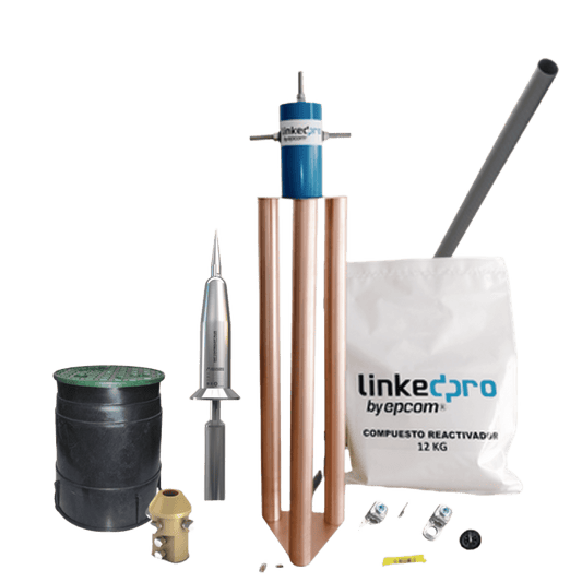 Kit Pararrayo PDC Dat Controler Plus Avance de Cebado:30 µs. Diámetro de Protección Máx: 100 m. Incluye Electrodo y Accesorios p/Torre.