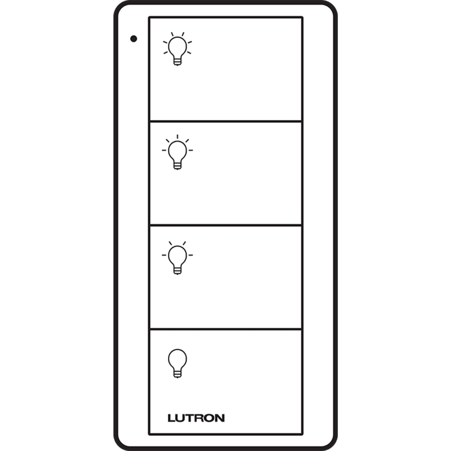 Control PICO 4 botones, 2 grupos, complemente con un atenuador o switch on/off