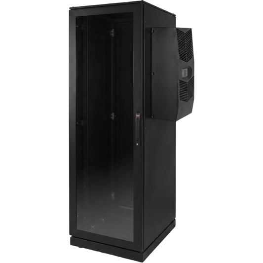 Gabinete de Telecomunicaciones ProLine V/D, 700 mm de Ancho, 800 mm de Profundidad, Compatible Con Aire Acondicionado Tipo G28, 42 UR, Color Negro