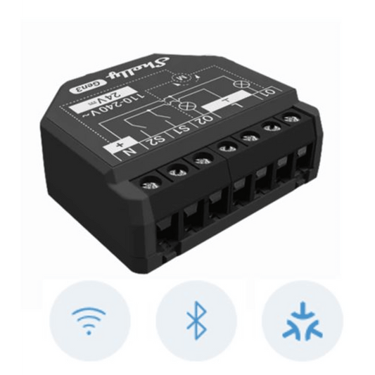 Apagador inteligente Wifi 2.4 / 2 canales  Para apagador doble / 10A por canal / Compatible con asistentes de voz