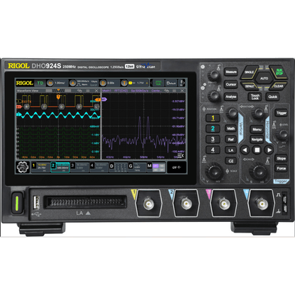 Osciloscopio Digital Rigol de 4 Canales Análogos, 250 MHz de Ancho de Banda Análoga, Vel. de Muestreo-Tiempo Real de 1.25 GS/s. con Generador de Audio (AFG)