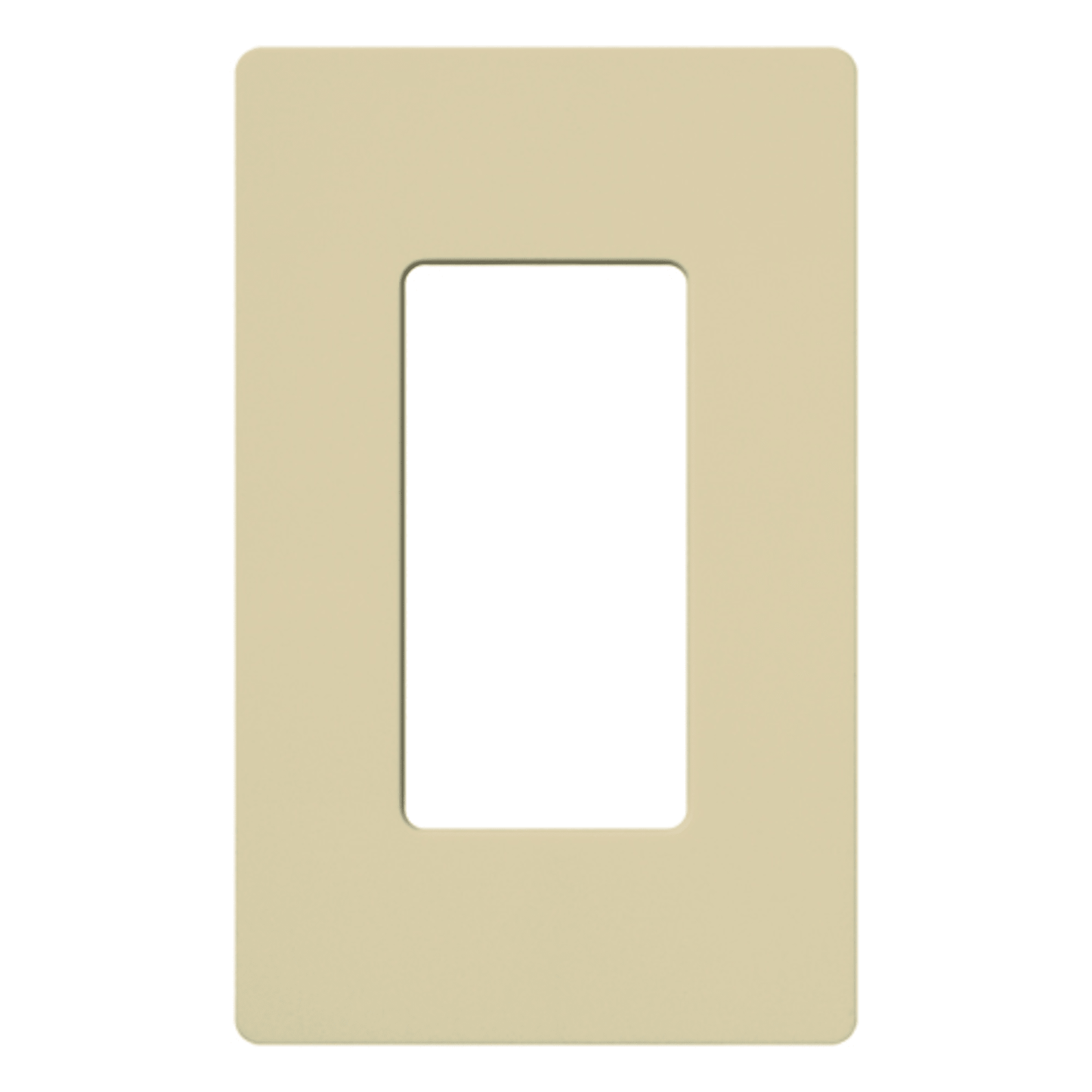 Placa de pared 1 espacio, para atenuador (dimmer), switch ó control remoto inalámbrico LUTRON.