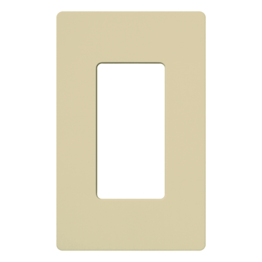 Placa de pared 1 espacio, para atenuador (dimmer), switch ó control remoto inalámbrico LUTRON.