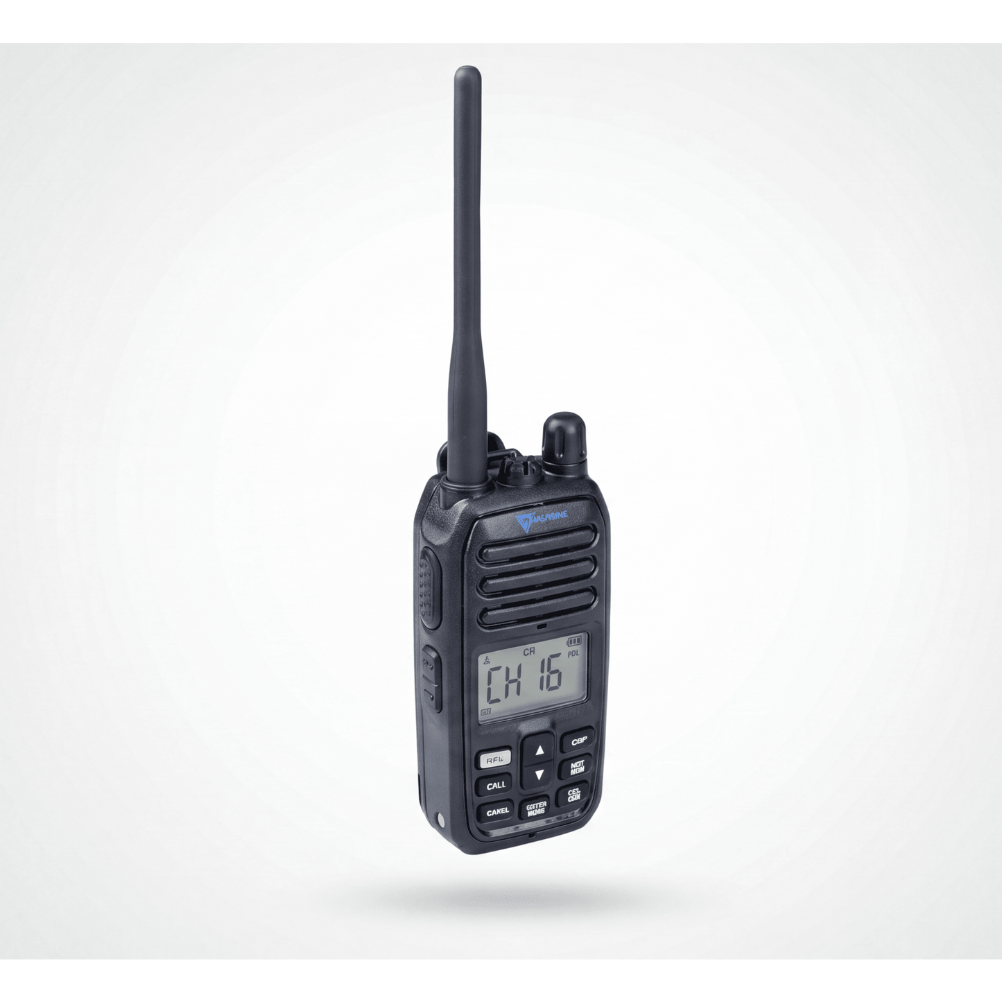 Radio Portátil Marino VHF / Sumergible IP67 / Luz Activada por Agua / NRC Reducción de Ruido / Dual-Watch / 5W / FM (F3E)