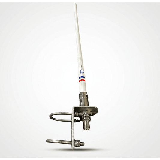Antena VHF Marina de Alto Rendimiento / 4 dBi / 156-163 MHz / Altura 1100 mm / Color Blanco / Conector SO239