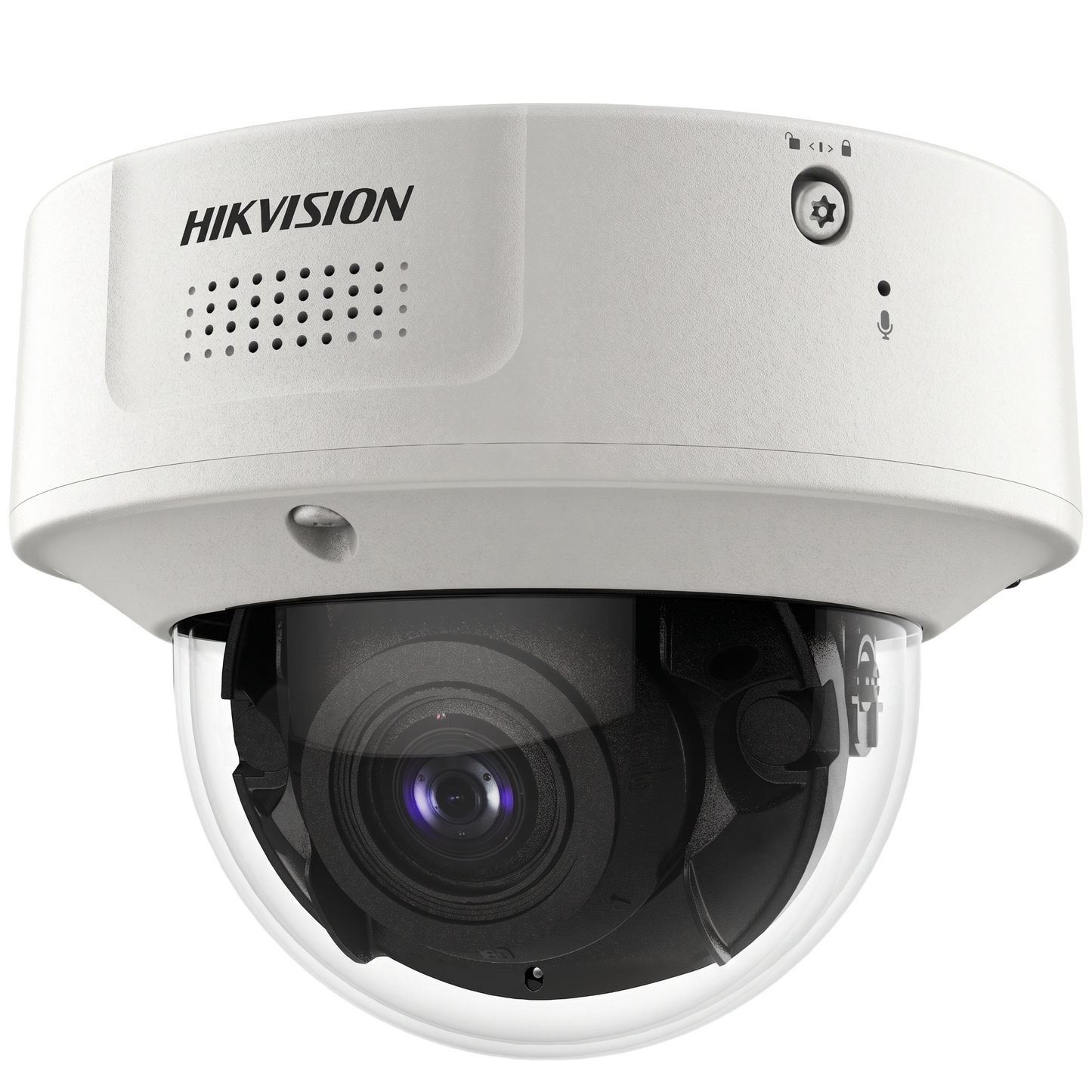 Domo IP 8 Megapixel / Lente Mot. 8 a 32 mm /  DARKFIGHTER / WDR 120 dB / IK10 / IR 30 mts /  / Micrófono Integrado