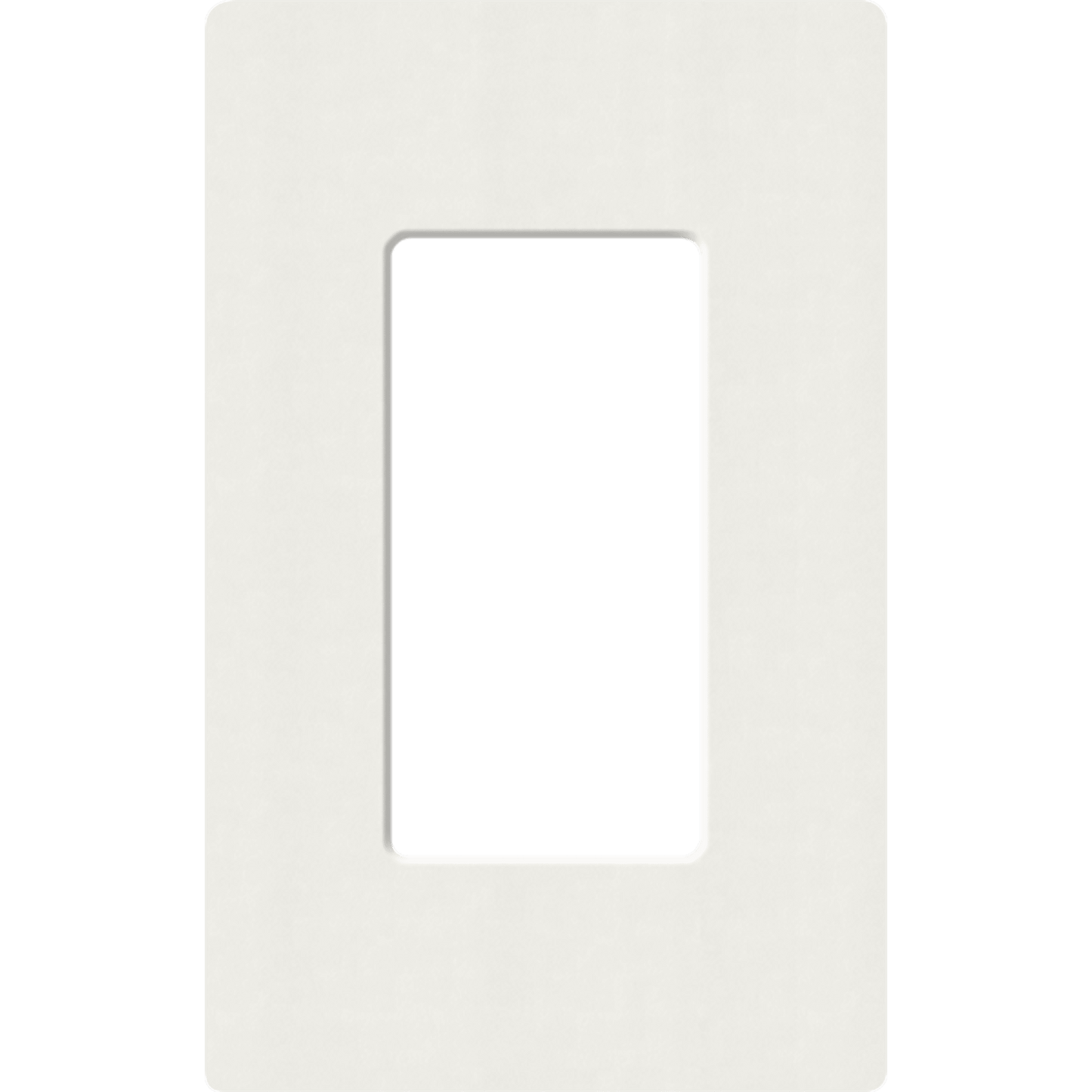 Placa de pared 1 espacio, para atenuador (dimmer), apagador ó control remoto inalámbrico LUTRON.
