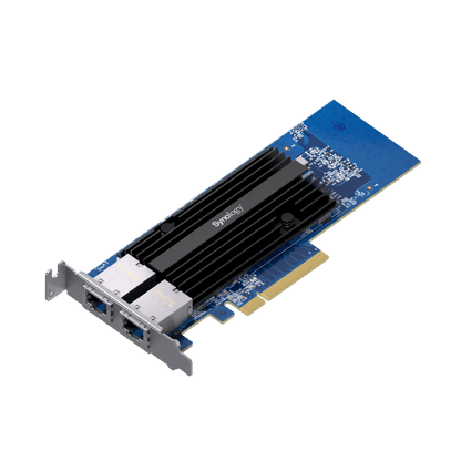 Adaptador de Red Synology E10G30-T2 | Doble Puerto 10 GbE | PCIe 3.0 x8 | Compatible con Synology | Link Aggregation.