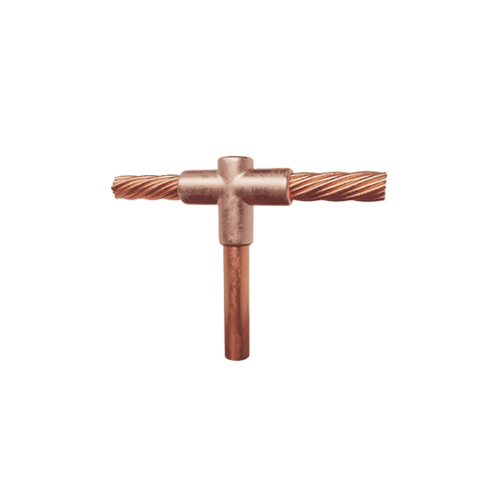 Molde para soldadura exotermica Tipo T, Tope de varilla 3/4 in. a Cable de Paso 4/0 AWG