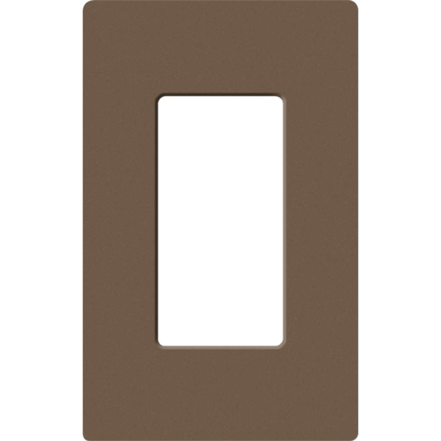 Placa de pared 1 espacio, para atenuador (dimmer), apagador ó control remoto inalámbrico LUTRON.