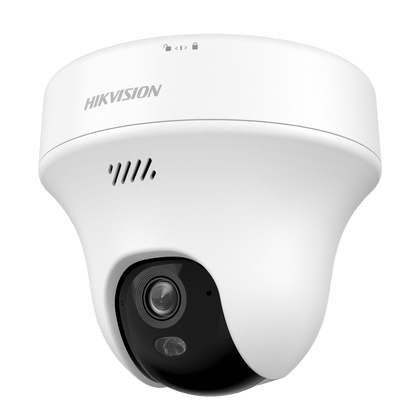 Turret PT IP 5 Megapixel (3K) Megapixel / Lente 2.8 mm / Dual Light (10 mts IR + 10 mts Luz Blanca) / Wi-Fi 6 / Interior / ACUSENSE / dWDR  / H.265 / Audio Bidireccional (Micrófono y Bocina) / 5 VCD