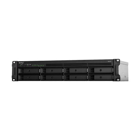 Servidor de Almacenamiento en Red RackStation RS1221RP+ | 8 BahÃ­as | ExpansiÃ³n a 12 BahÃ­as | CPU AMD Ryzen V1500B | 4 GB DDR4 ECC | RAID Soportado | 10/25GbE | Synology High Availability | ProtecciÃ³n de Datos Integral.