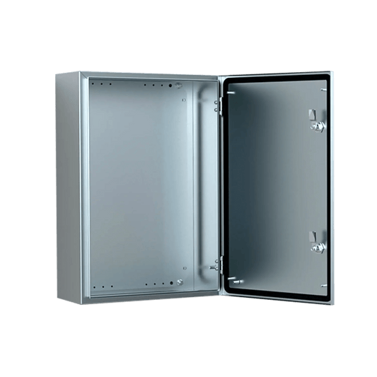 Gabinete de Acero Inoxidable 304L ASR IP66 / 600x400x210 mm (23.6x15.7x8.3 in) / 2 Cerraduras / Montaje Placa 2 mm
