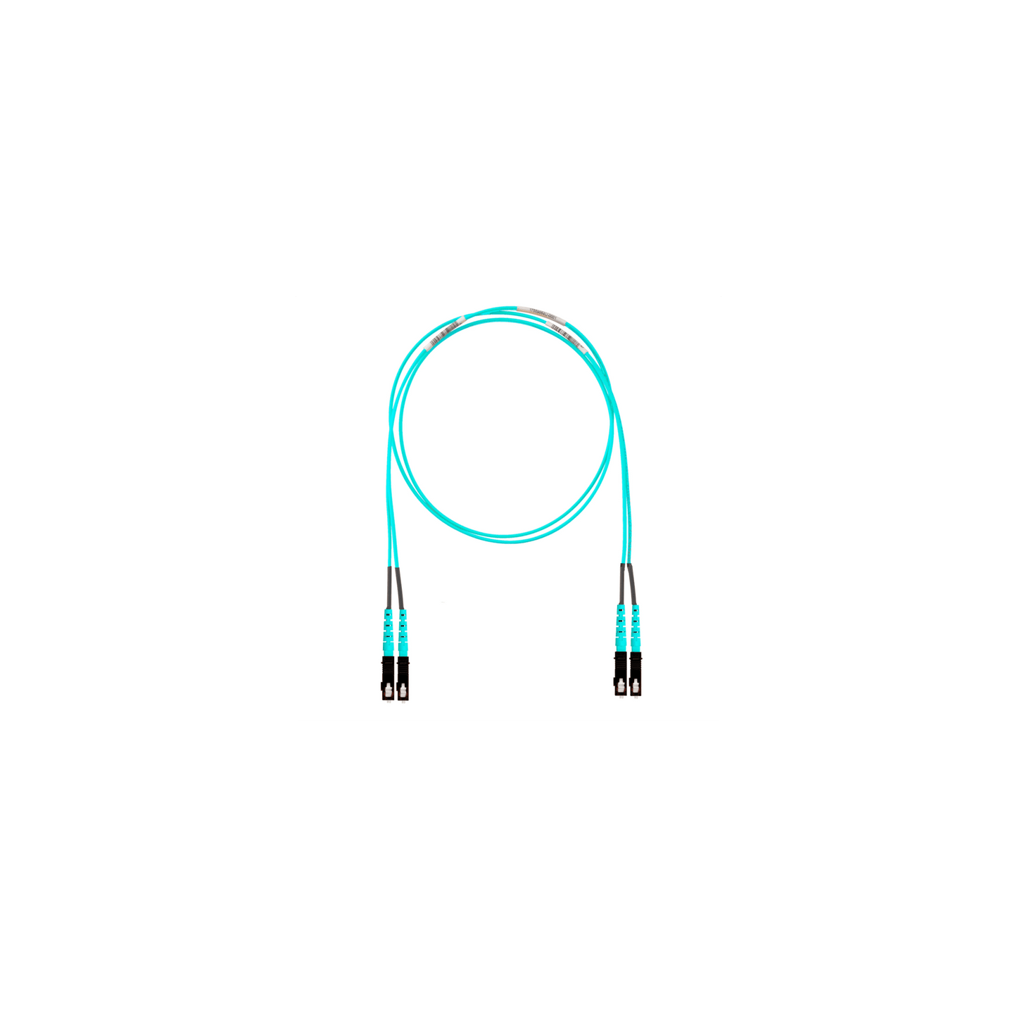 Jumper de Fibra Óptica Multimodo 50/125 OM4, SC-SC Duplex, OFNR (Riser), Color Aqua, 3 Metros (9.84 Pies)