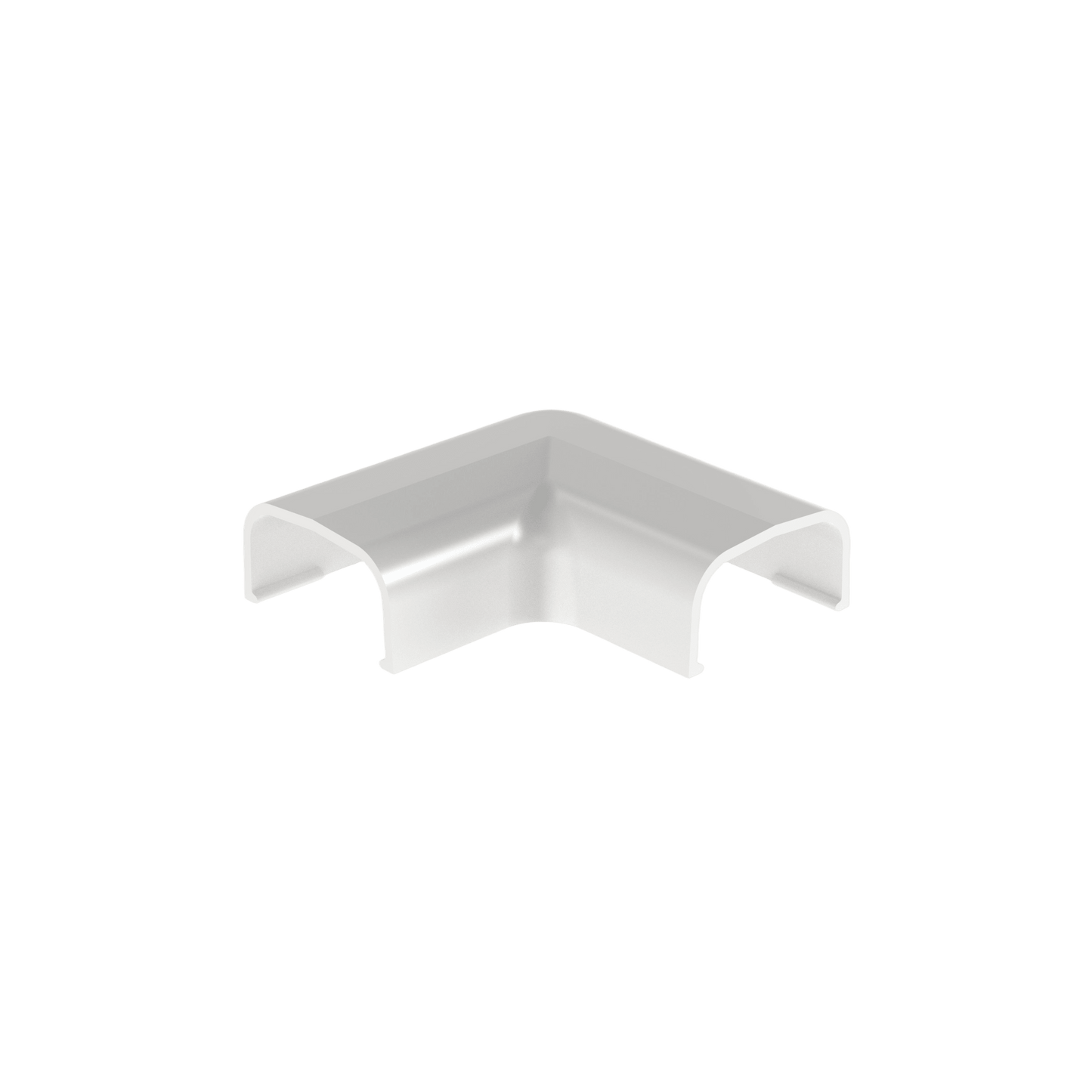Conexión en ángulo recto "L", para uso con canaleta LD5, material ABS, Color Blanco