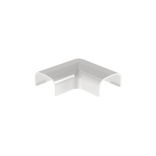 Conexión en ángulo recto "L", para uso con canaleta LD5, material ABS, Color Blanco