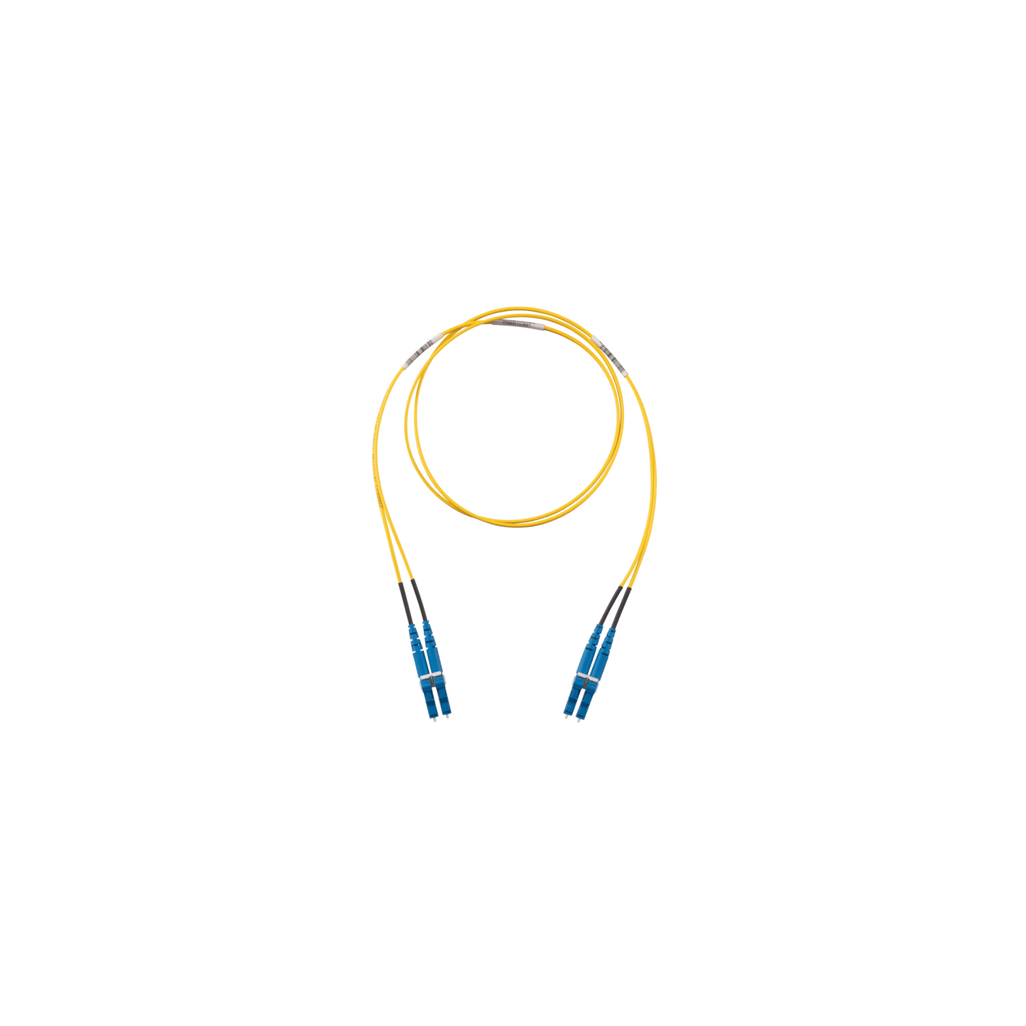 Jumper de Fibra Optica Monomodo 9/125 OS2, LC-LC Duplex, OFNR (Riser), Color Amarillo, 25 Metros (82.02 Pies)