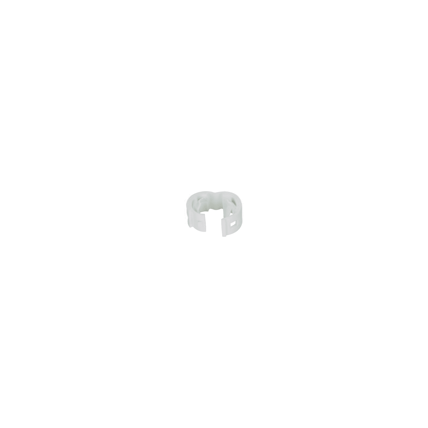 Kit de 25 Clips de Identificación Para Patch Cords, Compatible con Diámetros de 4.7 a 7.8 mm (0.19 a 0.31 Pulgadas), Color Blanco