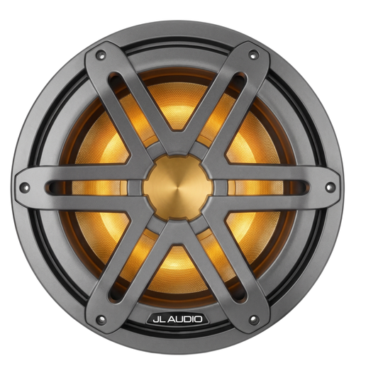 JL Audio M3 / Subwoofer Náutico / 10 pulgadas / Serie M3 / LED Integrado / Rejilla Deportiva Gris / JL Audio