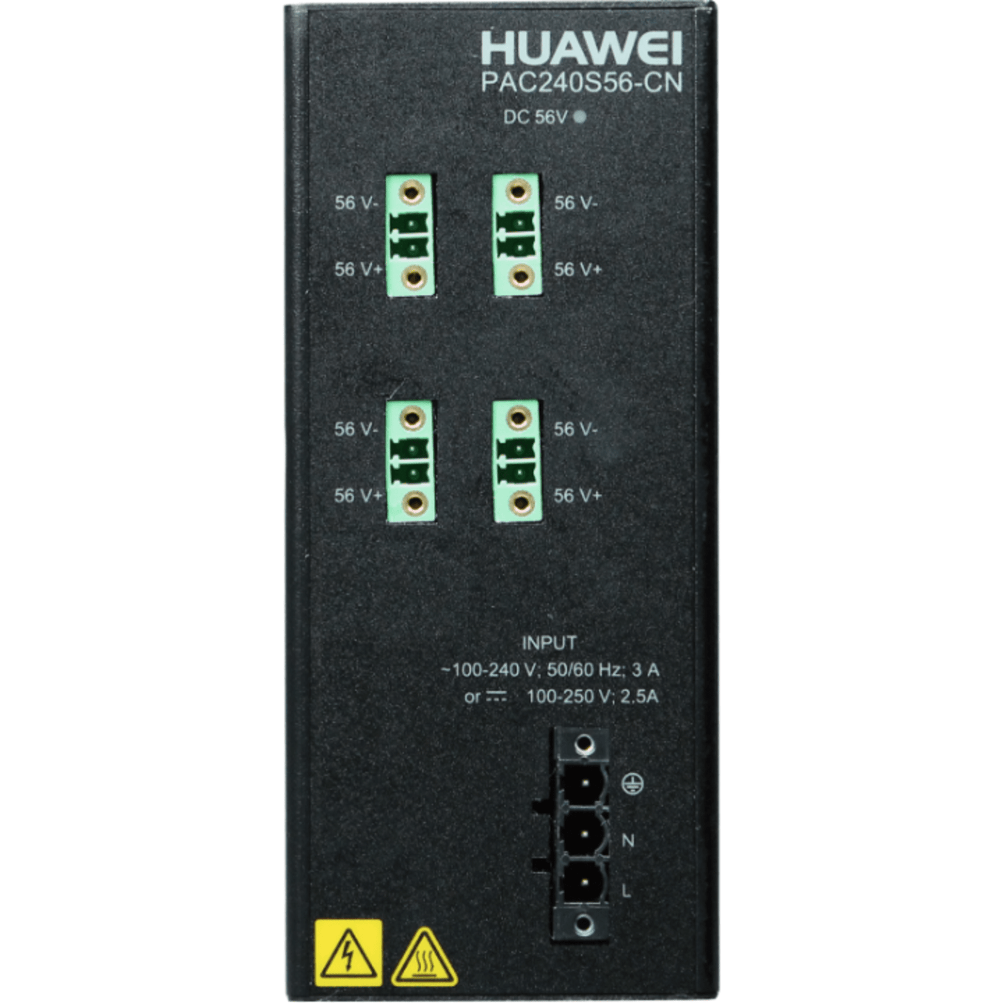 Fuente de alimentación para Riel DIN / Entrada 100-240 VCA / Salida 56 VCD / 240 W / Para Switch S210I-8P4SX