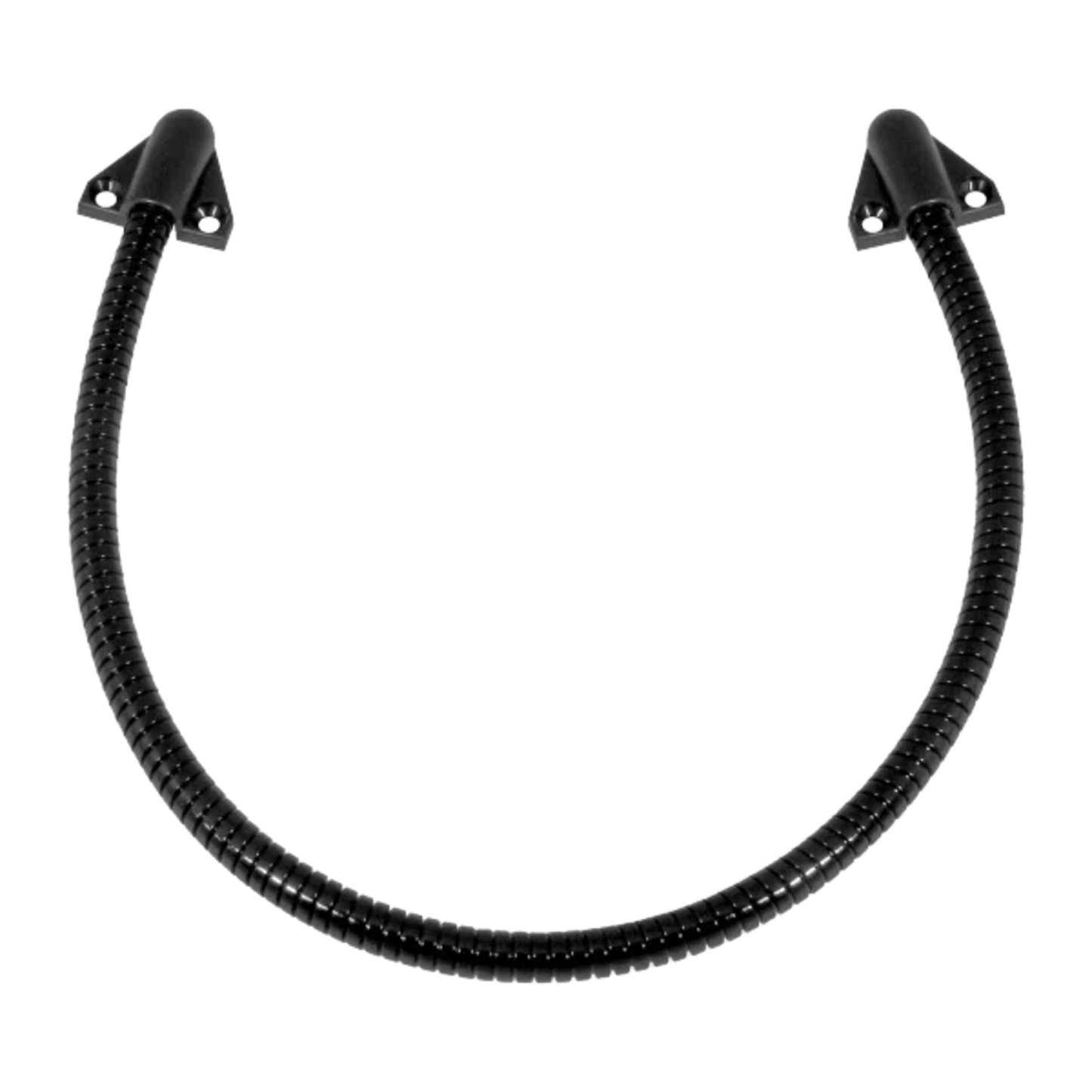 Loop Pasacable Color Negro para Puertas / Acero Inoxidable / Ideal para Control de Acceso / Diseño Elegante / Tapas de Plástico