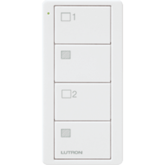 Control remoto PICO inalámbrico con 4 botones  encender/apagar grupo/escenas,  complemente con un atenuador o switch on/off