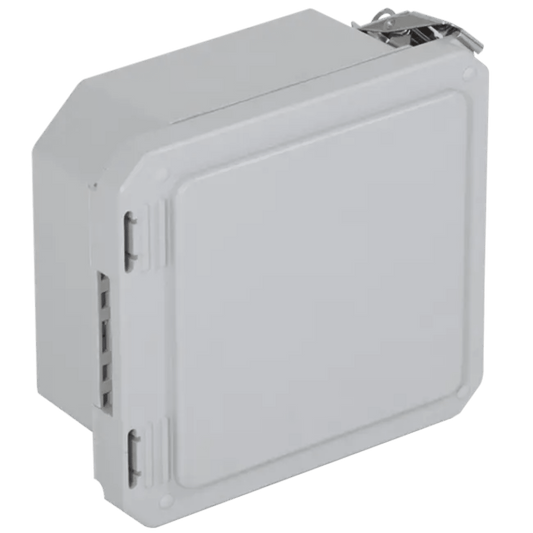 Caja Impermeable De Fibra De Vidrio, 6.77" (17.19cm) Alto x 6.77" (17.19cm) Ancho x 4.06" (10.31cm), Sin Ventanilla, Listado UL/cUL, Hecho En EE.UU, Serie EnviroArmour®