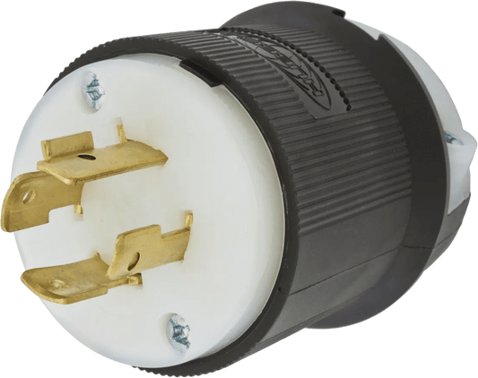 Clavija Industrial con Bloqueo de Media Vuelta / 20 A 480 V AC / 3-Polos 4-Hilos con Tierra / L16-20P / IP20.