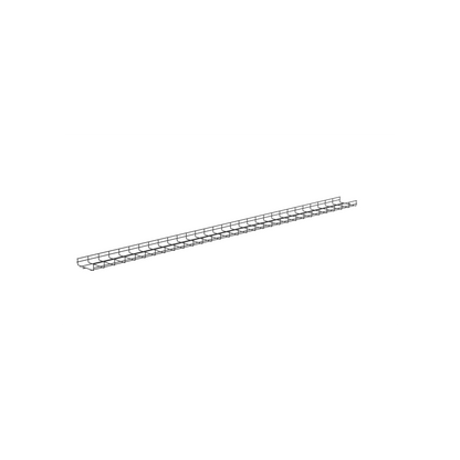 Charola Wire Basket de 8 in (203 mm) de Ancho, 2 in (50 mm) de Alto, 3 m de Largo, Hasta 187 Cables Cat6, Color Negro