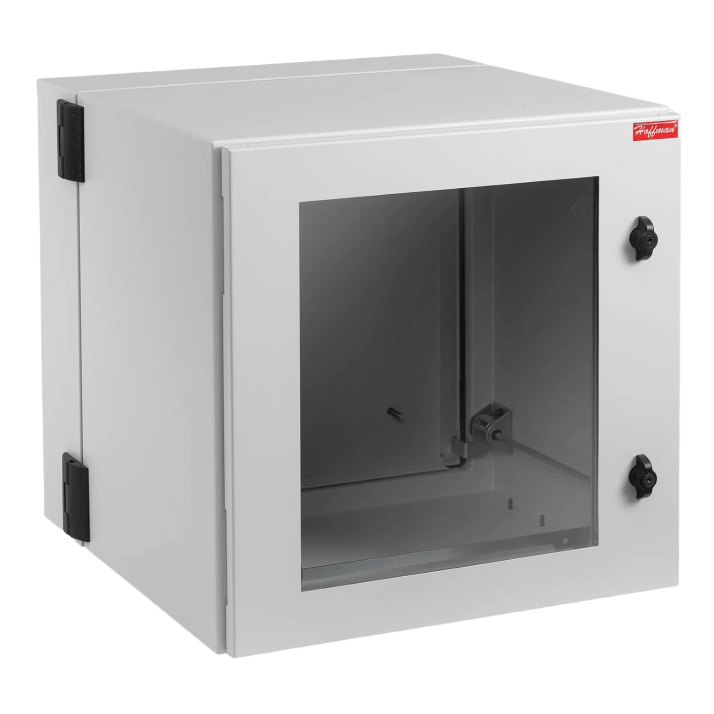 Gabinete Industrial ProTek de Puerta con Ventana, Protección NEMA Tipo 4/12/4X; IP55; IK10, Abatible, Fabricado en Acero, 12 UR, Color Gris Claro