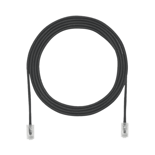 Cable de Parcheo UTP Cat6A, CM/LSZH, Diámetro Reducido (28AWG), Color Negro, 0.91 Metros (3 Pies)