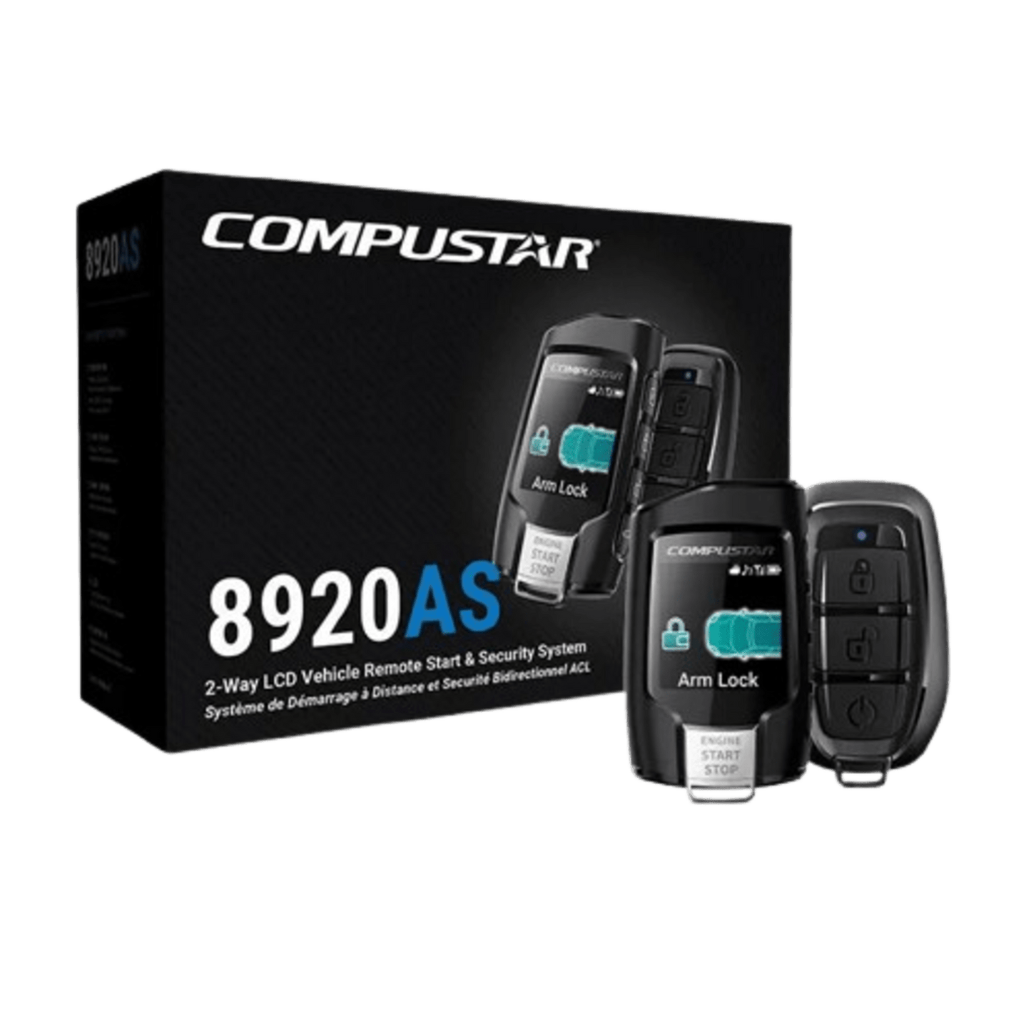 Kit de Alarma Vehicular Profesional y arranque remoto todo en uno de dos vías con rango de 1KM compatible con GPS X1-MAX LTE