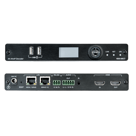 Codificador AVoIP | Entrada HDMI | 4K60 | Red 1G | Soporta KVM | IR RS232 CEC | HDR10 | PoE | Escalable 999 Canales | Baja Latencia