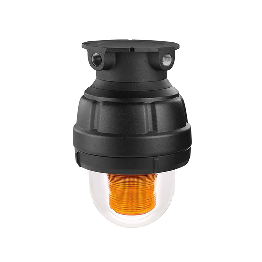 Luz estroboscopica a prueba de explosiones, 24Vcd, ambar, montaje no incluido