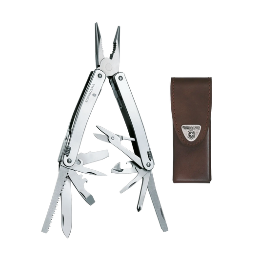 Navaja Victorinox Multiherramienta  Spirit X, Incluye funda de Piel