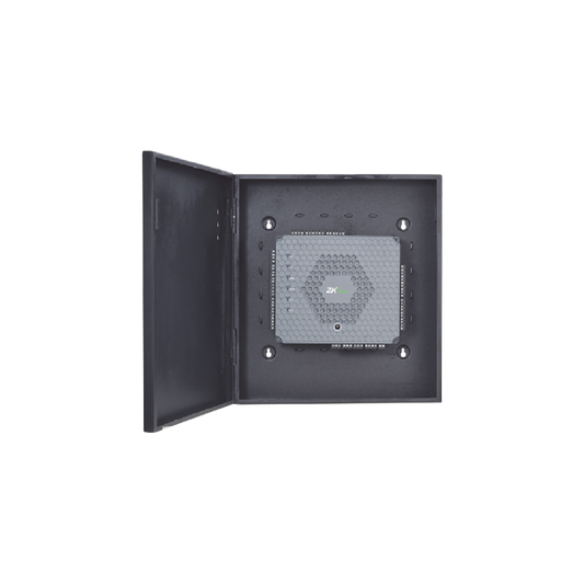 Controlador de Acceso / 2 Puertas / PoE / NO requiere Software / Biometría Integrada / 5,000 Huellas / Incluye Fuente y Gabinete