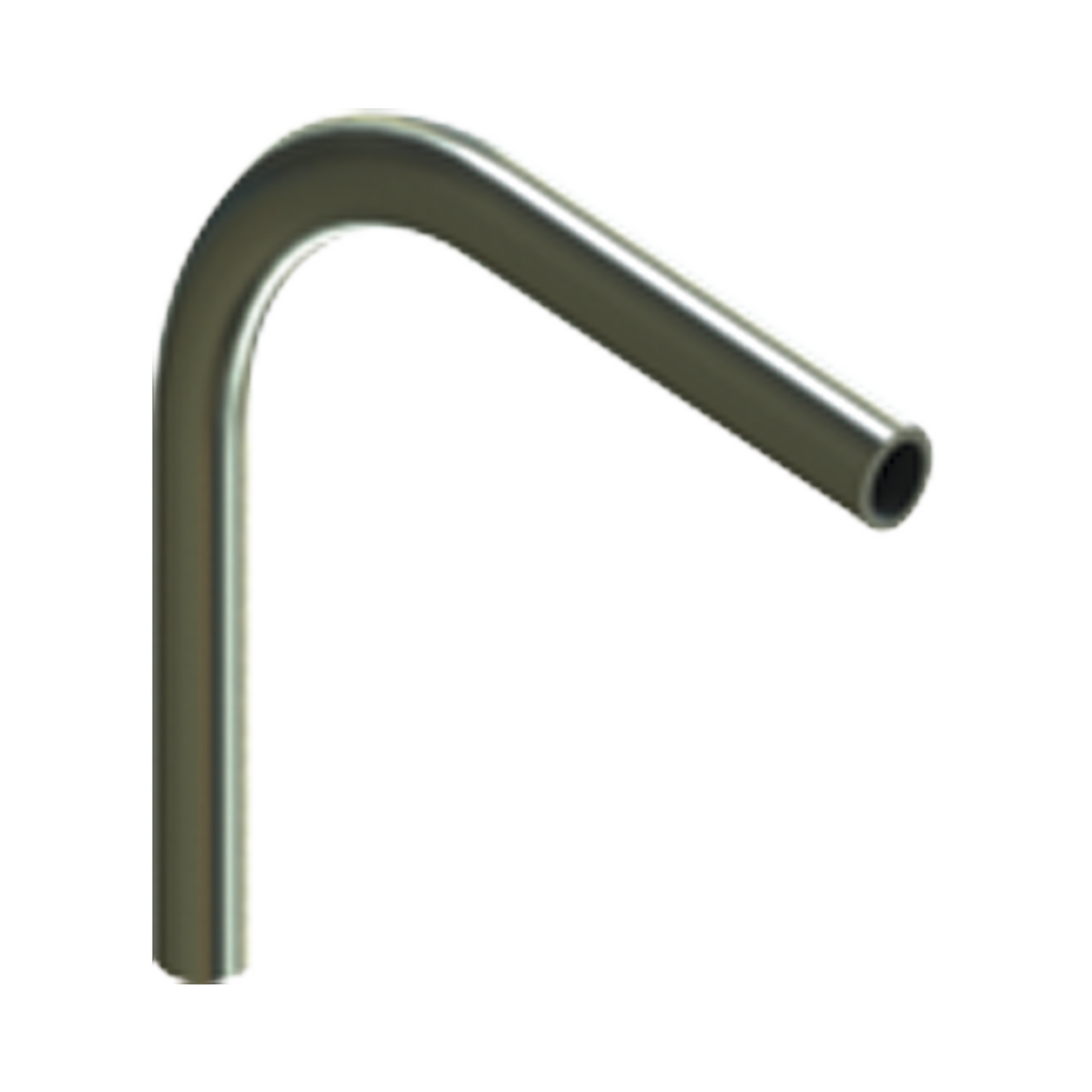 Codo de 90° de 1" (25mm) pared delgada galvanizado etiqueta verde