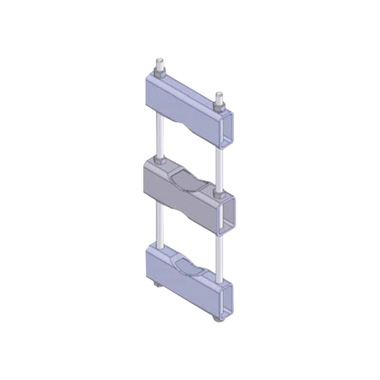 Herraje Sencillo de Montaje para Antena o Mástil con diámetros de 5 pulg. (8.89-14.13 cm.).