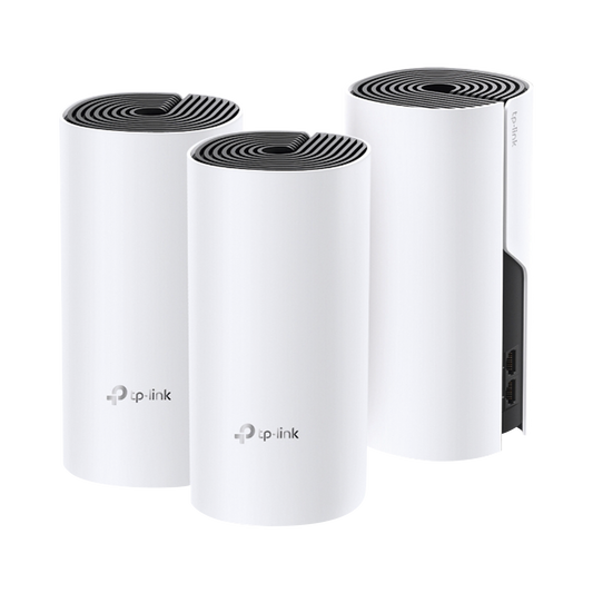 KIT de Router inalámbrico mesh Deco M4 para Hogar / Doble banda AC 1200  / 2 puertos 10/100/1000 Mbps / Compatible con amazon alexa.