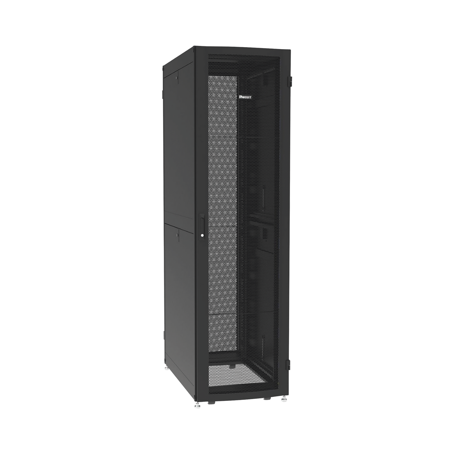 Gabinete Net-Verse para Centros de Datos, 42UR, 600mm de Ancho, 1000mm de Profundidad, Fabricado en Acero, Color Negro