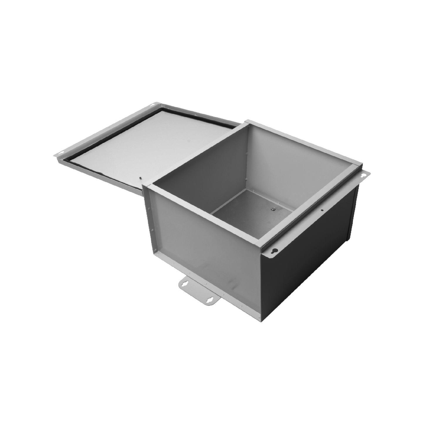 Gabinete de Telecom. de Acero Galvanizada con Plato Interior (400 x 400 x 250 mm). SE PUEDE PONER CANDADO.