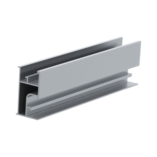 Riel 3 para montaje de módulos fotovoltaicos de aluminio anodizado 2200mm.