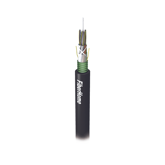 Kilómetro de Fibra Óptica para Exterior G.652D, Armada, Monomodo de 48 Hilos, Loose Tube, Color Negro