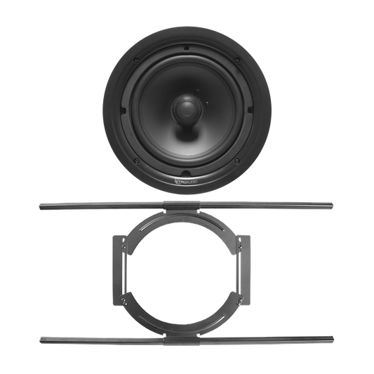 KIT de Bocina de Techo TruAudio de 8in PP8 con Soporte de Acero Rígido para Techos Suspendidos