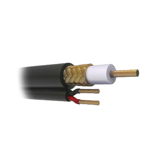 Cable Coaxial RG59 Siamés, HECHO EN MÉXICO, Optimizado para HD. Aplicación para interior, Retazo de 70 Metros